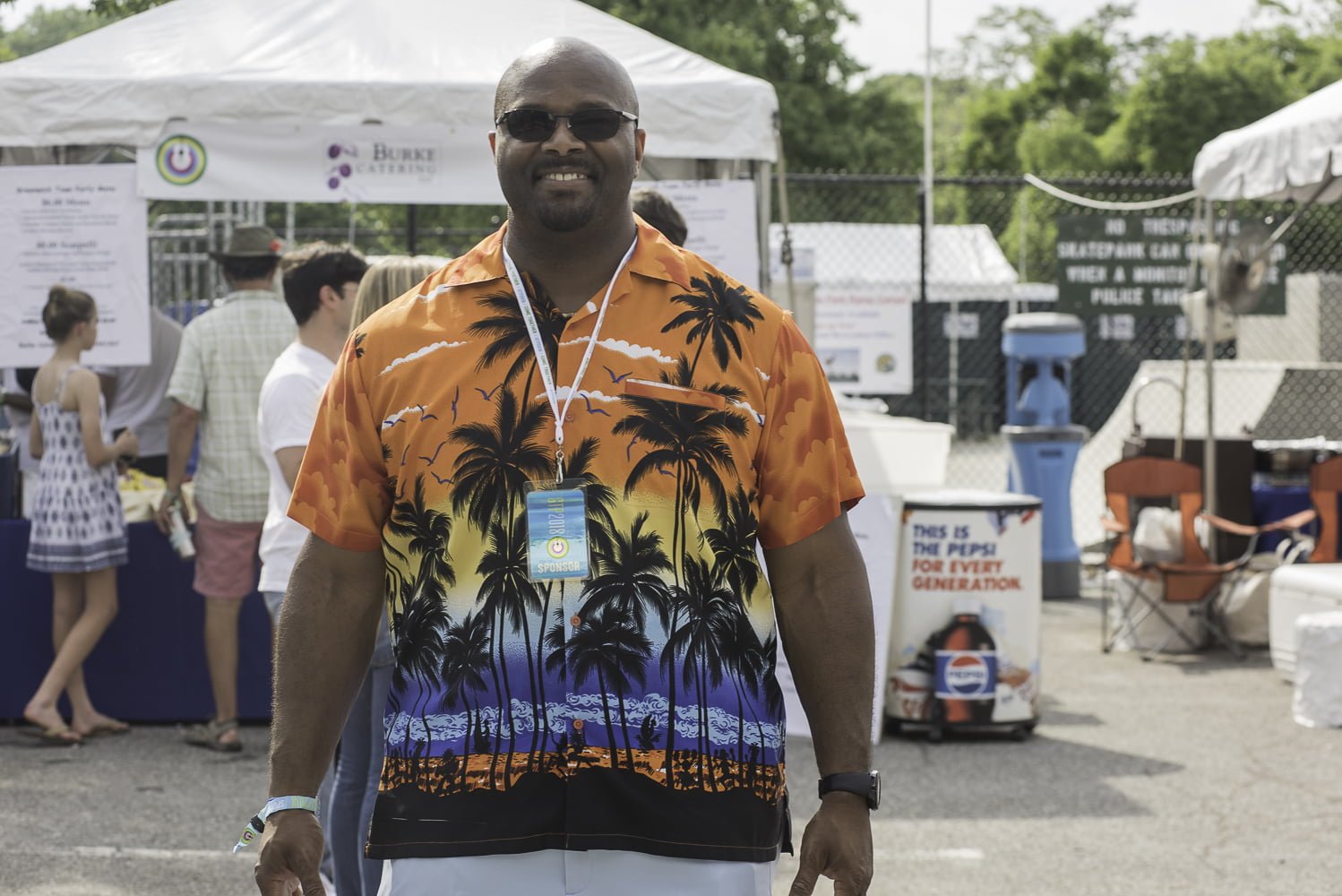 Bobby Walker from the Boys & Girls Club of Greenwich at Greenwich Town Party, May 26, 2018 Photo: Asher Almonacy
