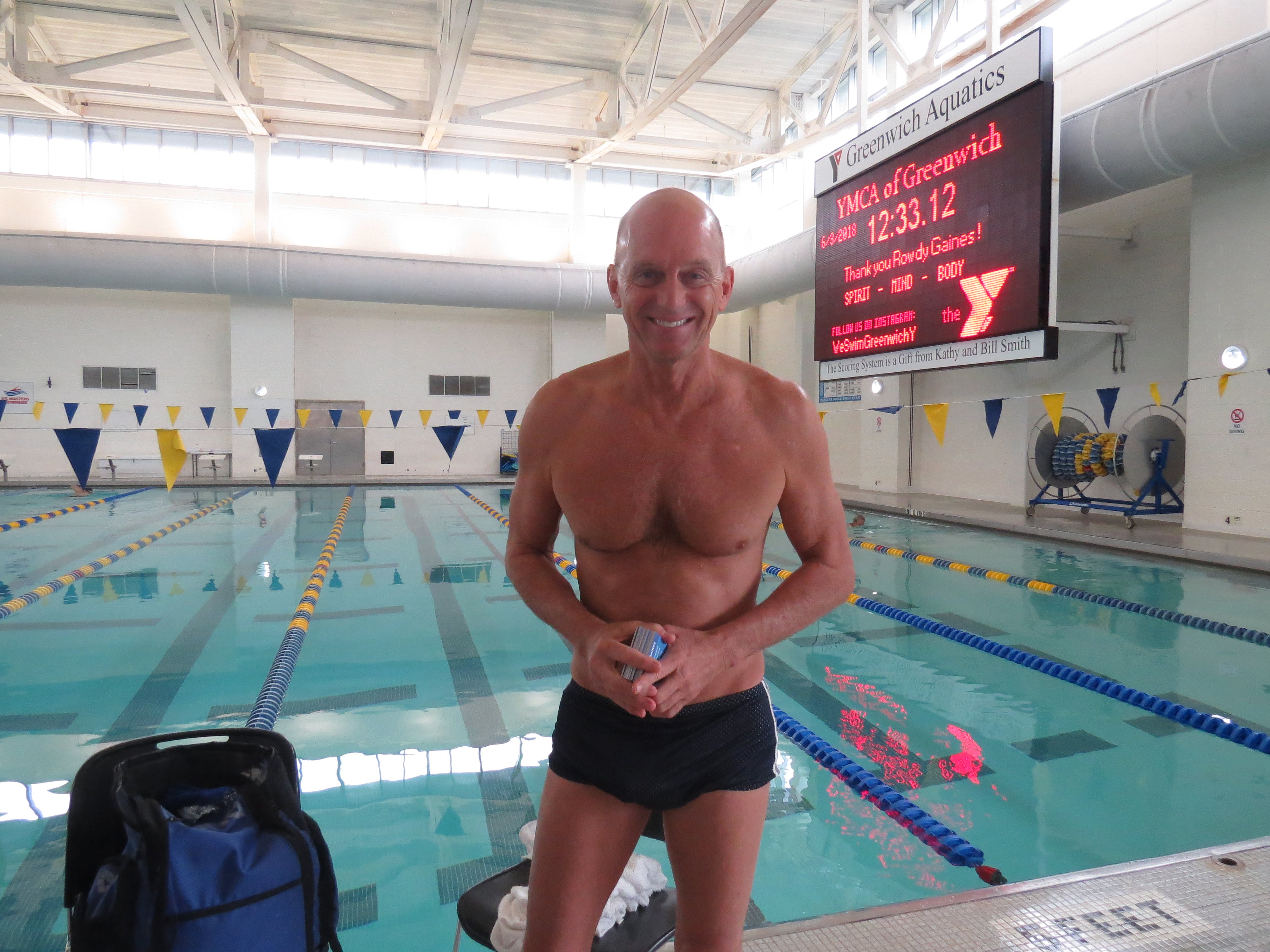 Three Time Olympic Gold Medalist Rowdy Gaines Runs Swim Clinic at YMCA