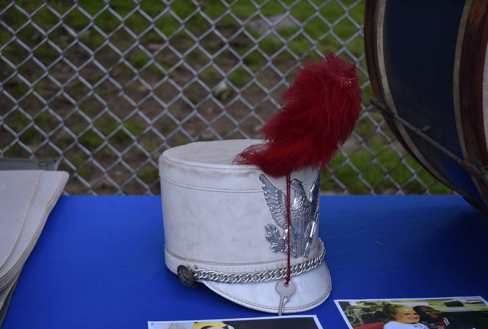 Memorabilia from the Boys Club Drum & Bugle Corps on display at Camp Simmons. June 9, 2018 Photo: Eric Harvey