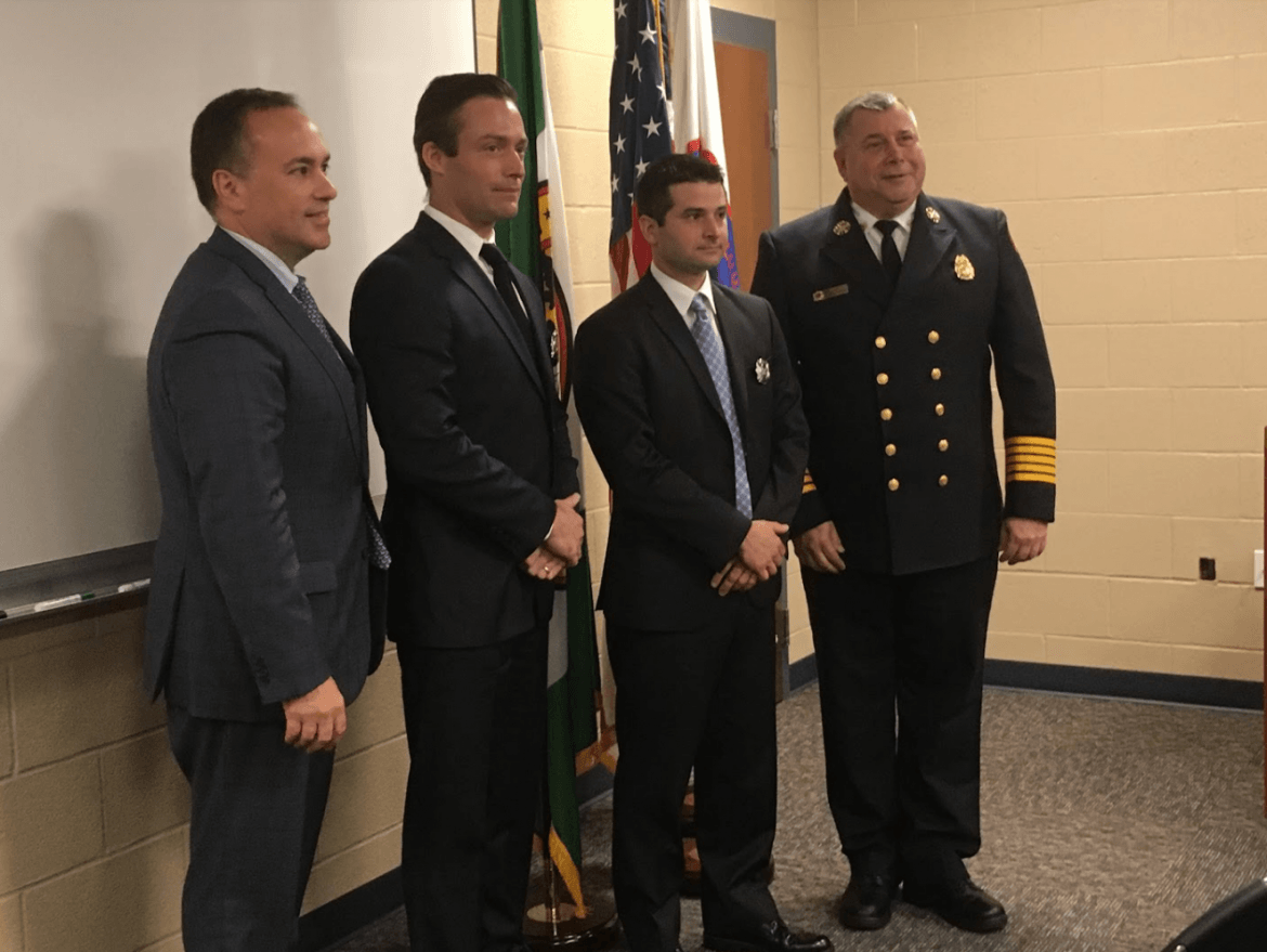 Beaming with Joy, Greenwich Fire Dept Swears In Two Career Fire ...