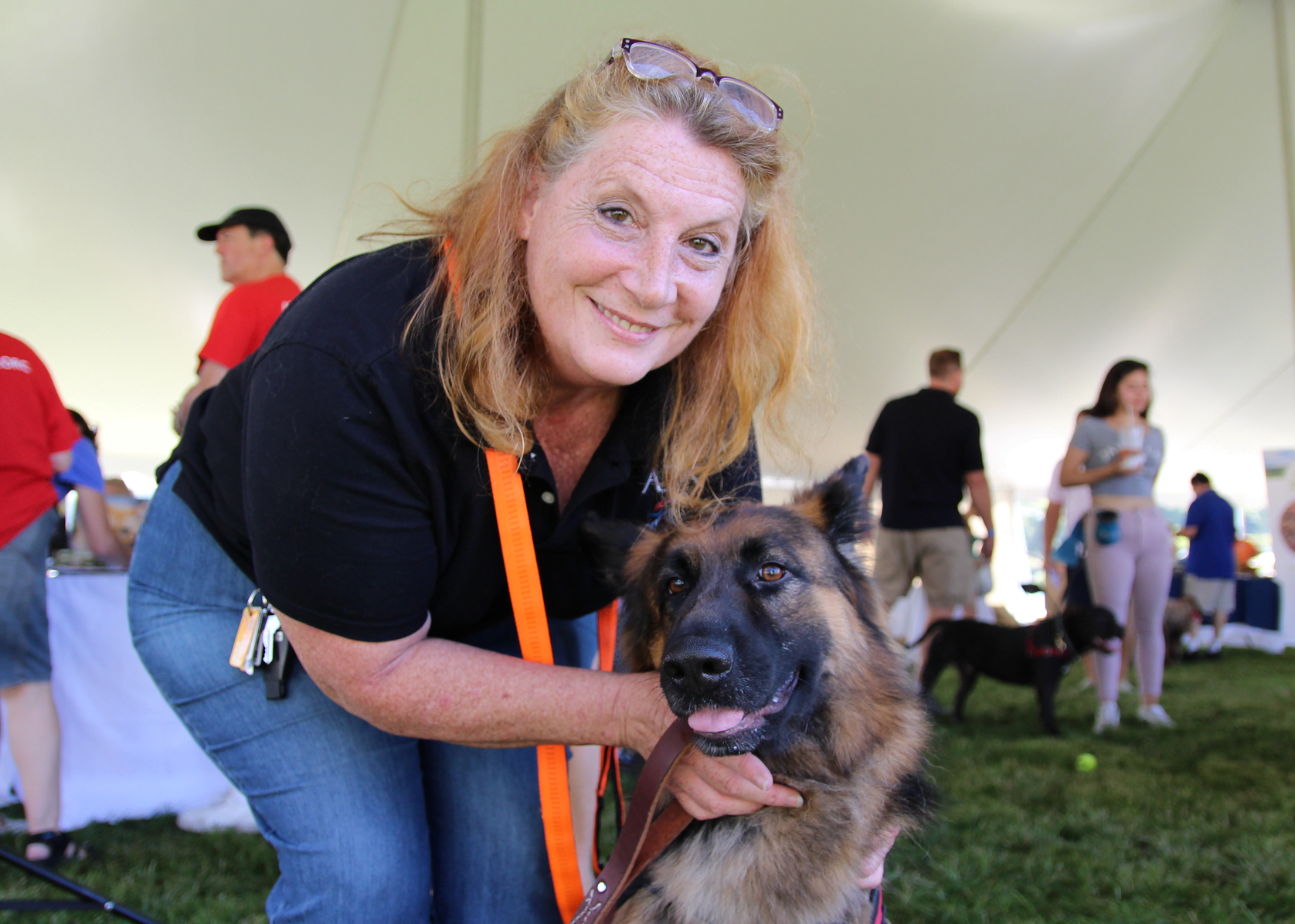 Tina Zinn with ARK Charities at Puttin on the Dog, Sept 16, 2018 Photo: Leslie Yager