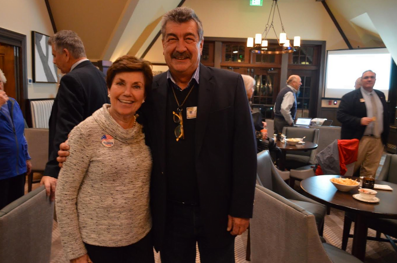 State Rep Livvy Floren with Jim Capparelle at Milbrook Club, Nov 6, 2018 Photo: Monique Nikolov
