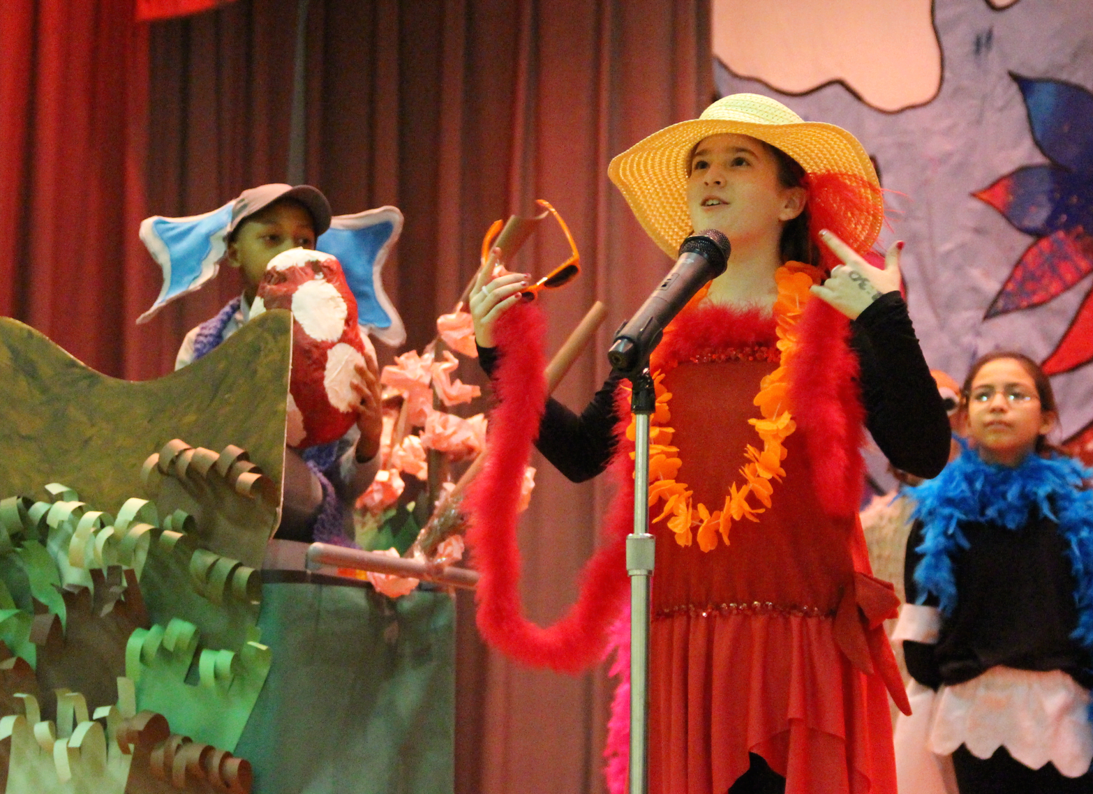 New Lebanon School rehearsed Seussical, to be performed on Tuesday, Nov. 20, 2018 Photo: Leslie Yager