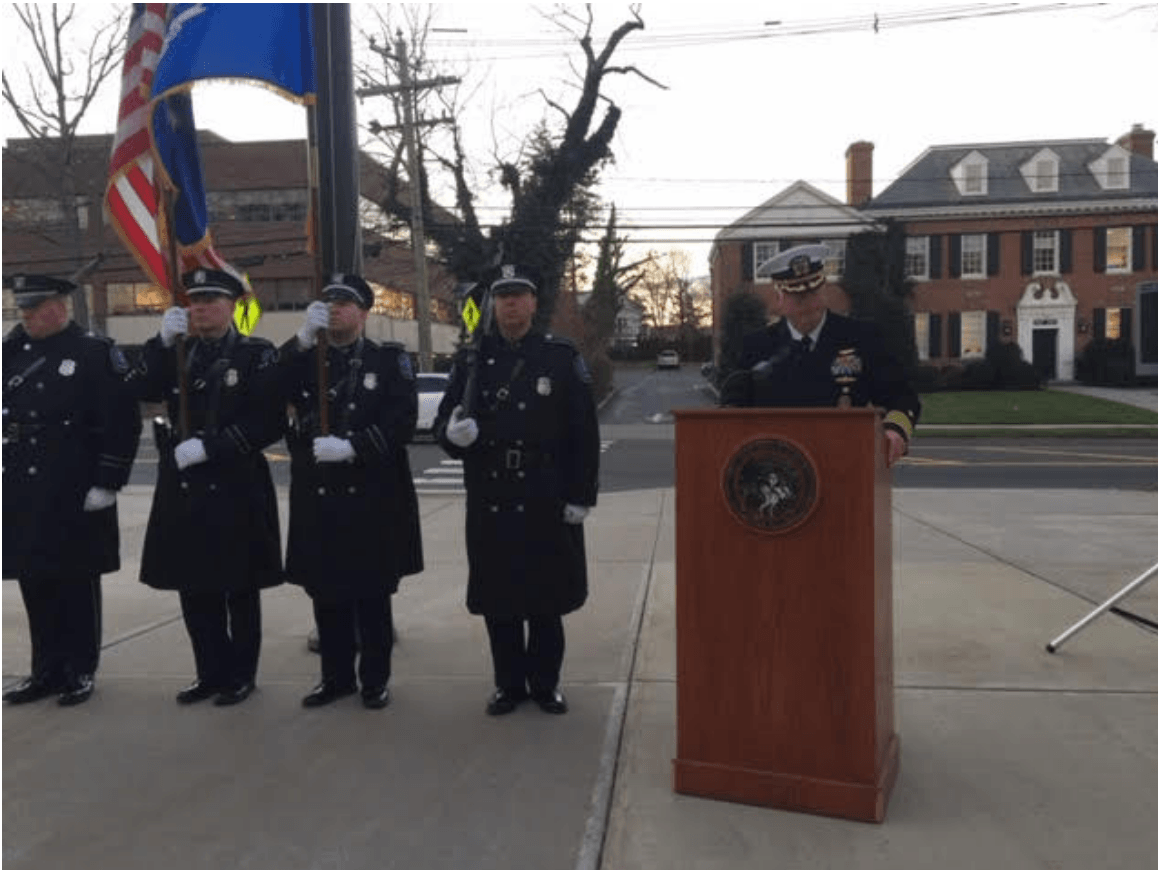 The Pearl Harbor Remembrance event at Greenwich Town Hall on Dec 7, 2018. Photo: Peter Tesei