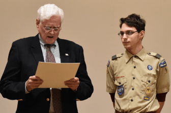 Selectman Toner presented a Proclamation citing “December 17, 2018 as Greenwich BSA Troop 9 100th Anniversary Day.”