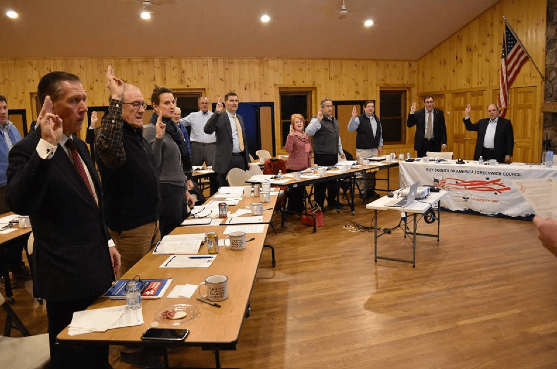 The Greenwich Council, BSA's annual business meeting took place at the Malcolm Pray Memorial Building at Seton Scout Reservation in Greenwich.