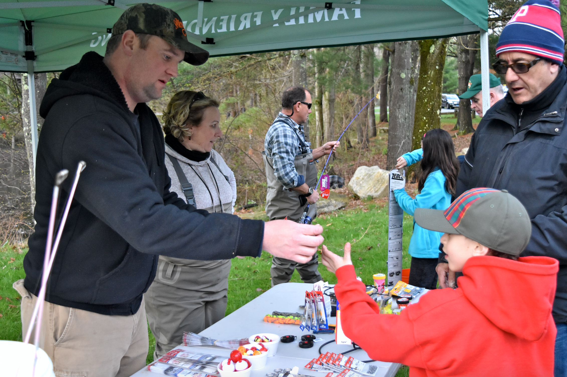 New board member Billy Ingraham, owner of local bait and tackle shop Sportsman’s Den in Cos Cob, at the Greenwich Council, BSA annual Fishing Derby at Seton Scout Reservation in Greenwich.