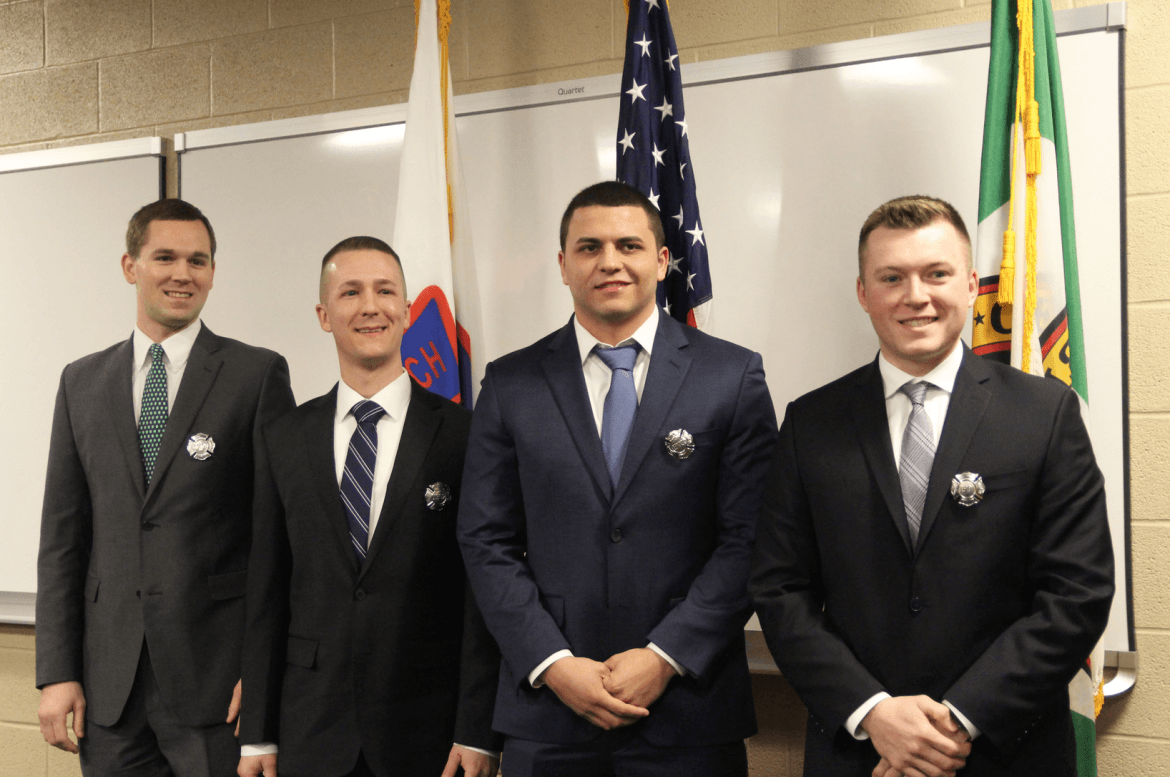 PHOTOS: Fire Department Swears in Four New Career Firefighters ...