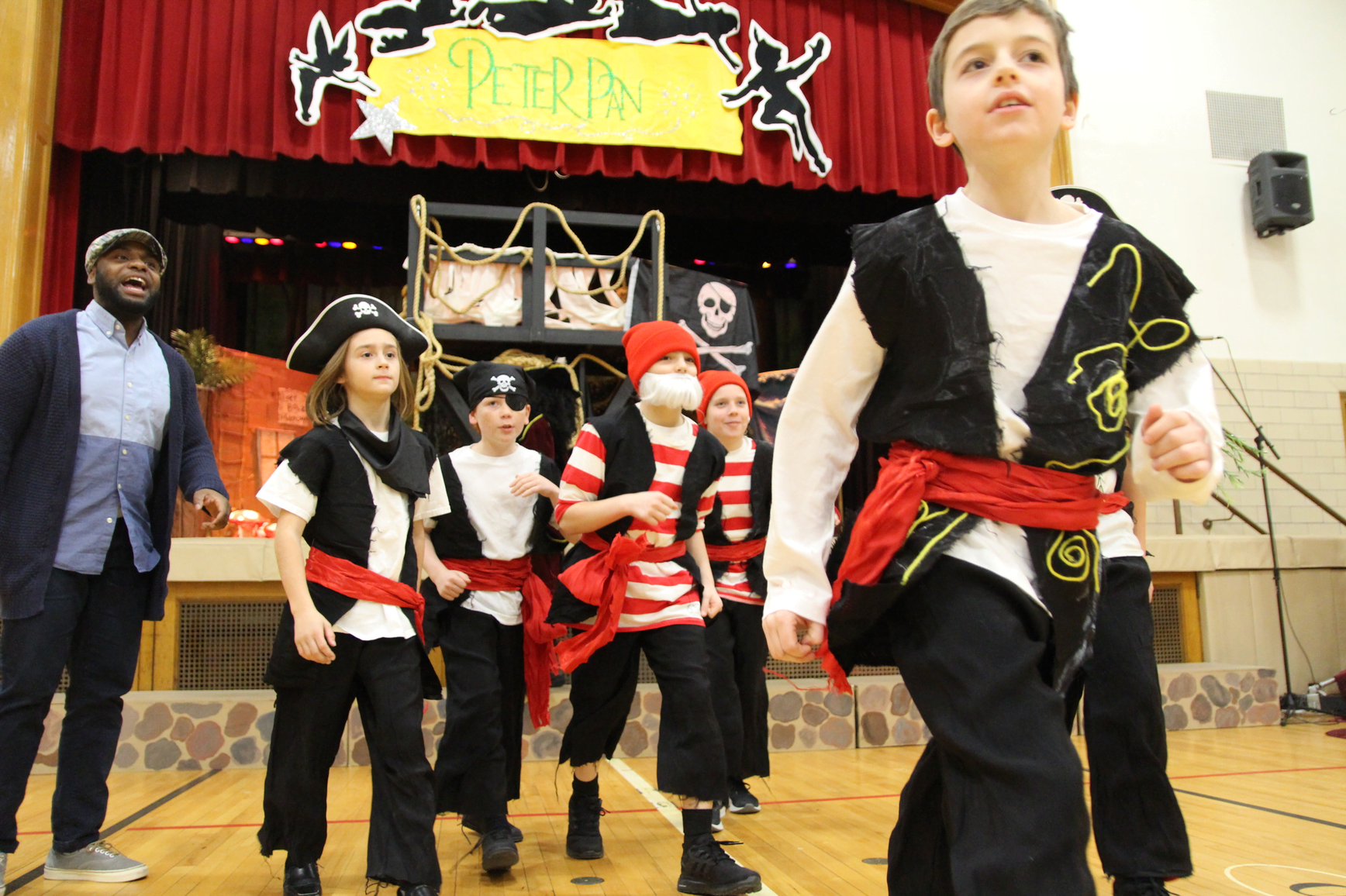 Riverside School students rehearsed Peter Pan, the musical. Jan 17, 2019 Photo: Leslie Yager