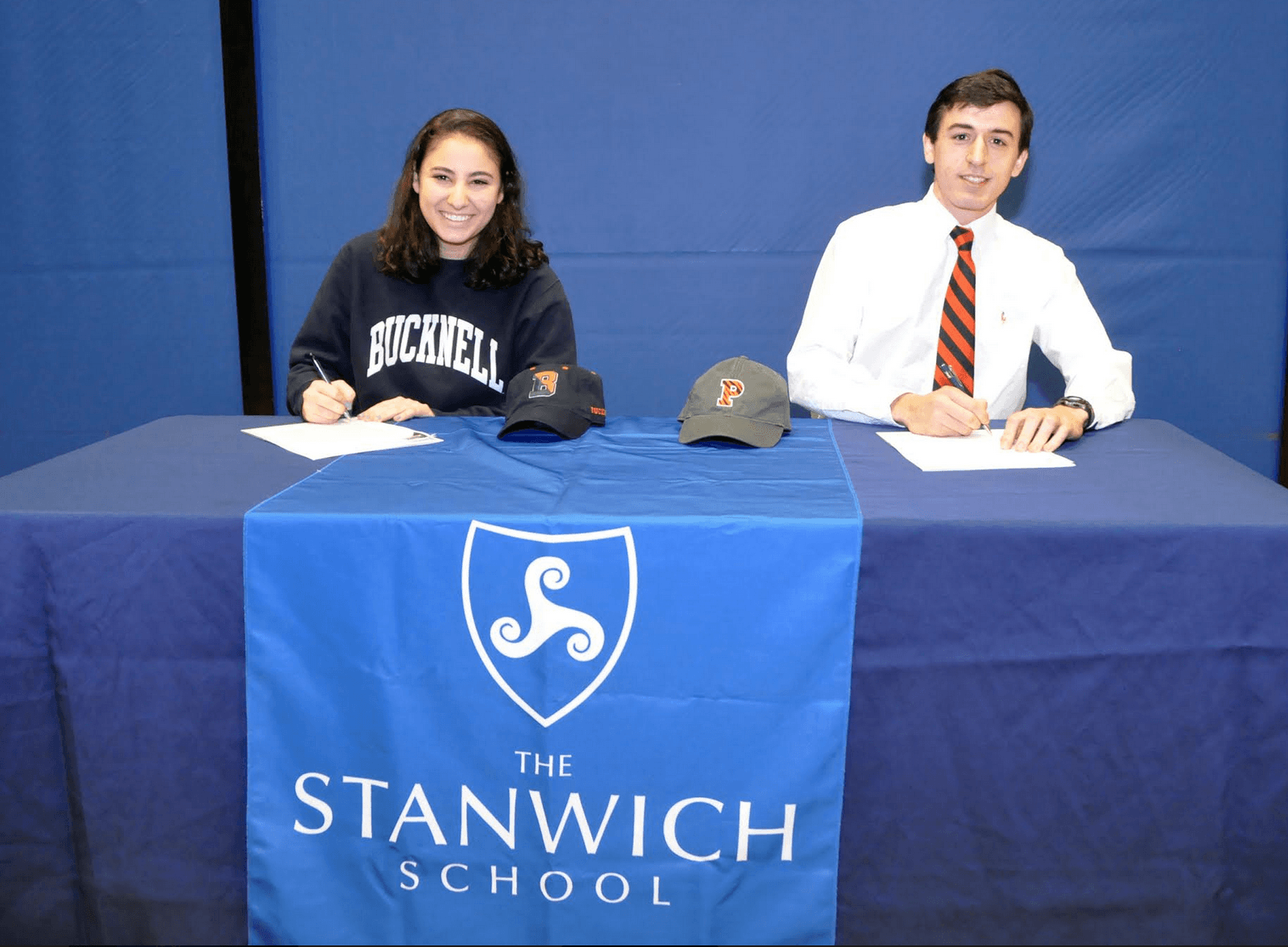 Stanwich School high school Seniors Ted Frascella and Gaby Wakim. Contributed photo