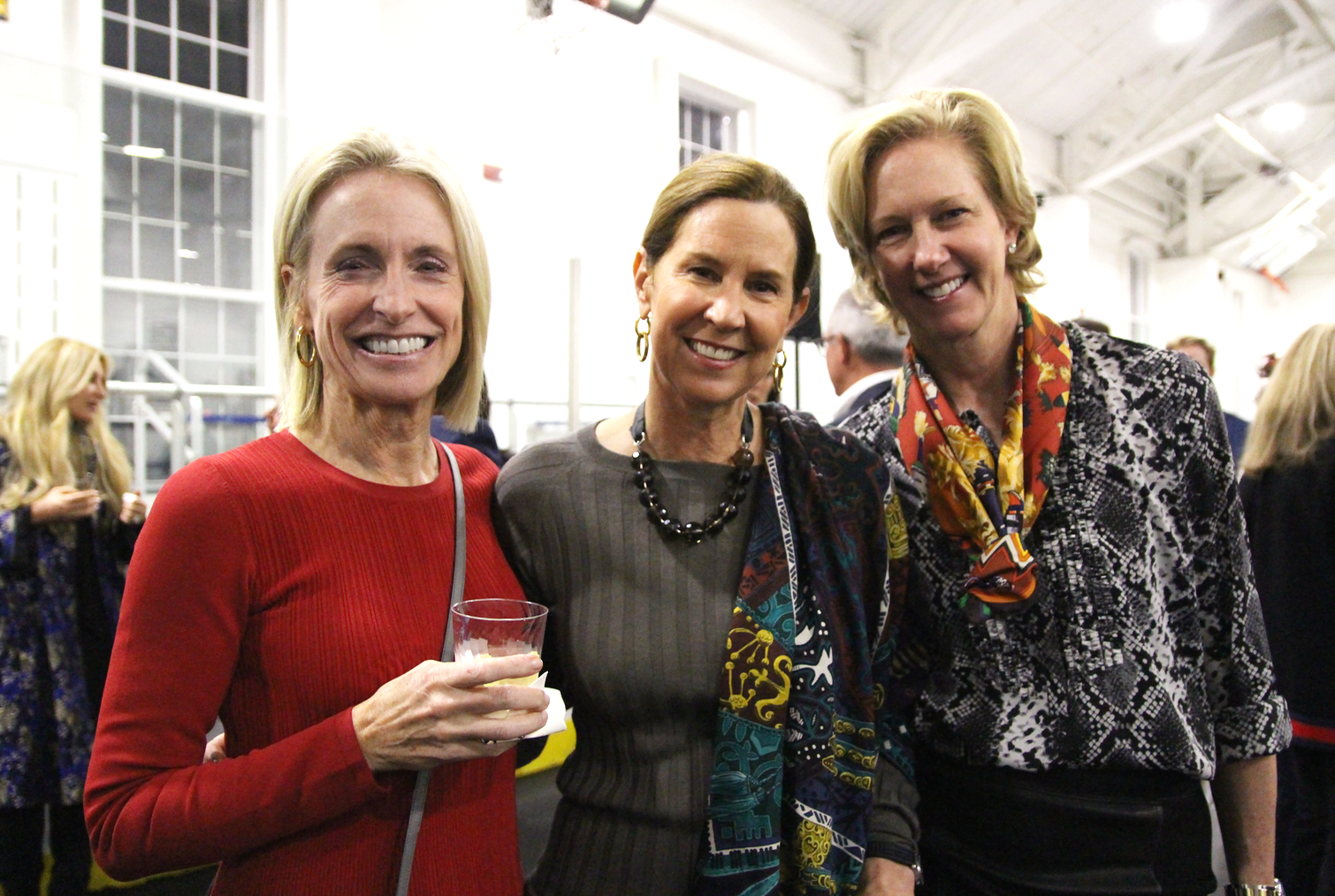 Lisa Stuart, Jenny Baldock and Michelle Binnie at the Youth of the Year event at the Boys & Girls Club of Greenwich event. Feb 7, 2019 Photo: Leslie Yager