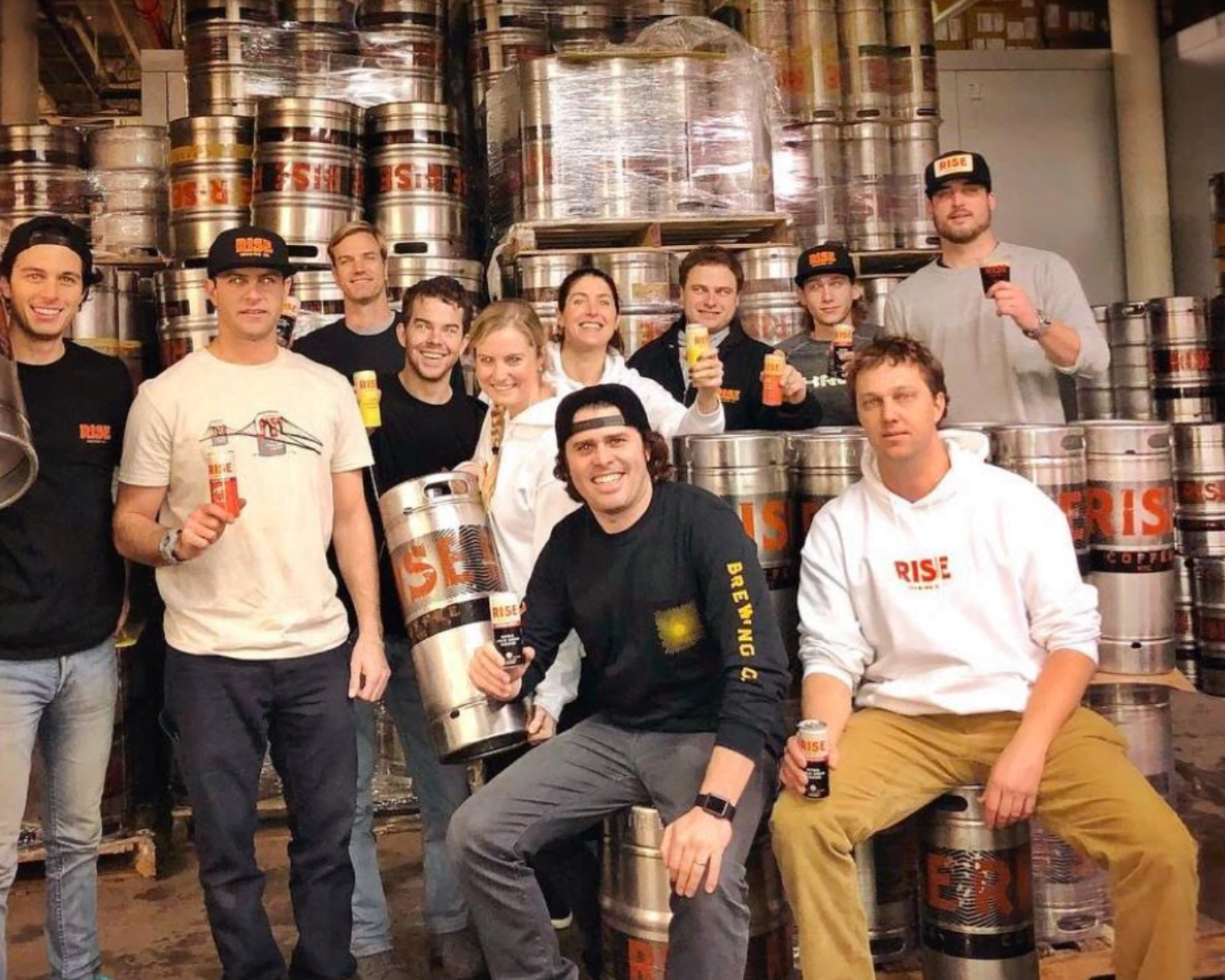 The RISE Brewing Co team.
