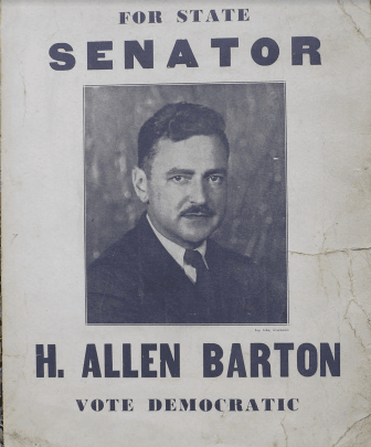 H Allen Barton, Vote Democratic. Photo courtesy Greenwich Historical Society