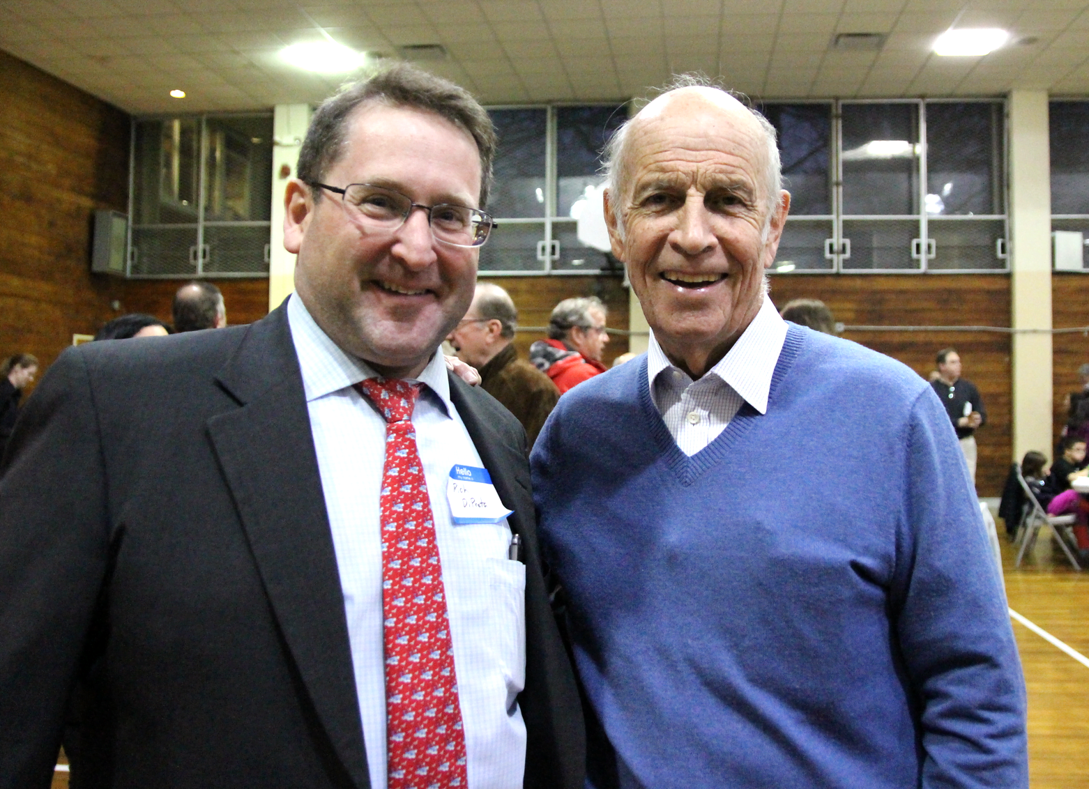 RTC Chair Rich DiPreta and Former State Senate 36th District Bill Nickerson. April 9, 2019 Photo: Leslie Yager
