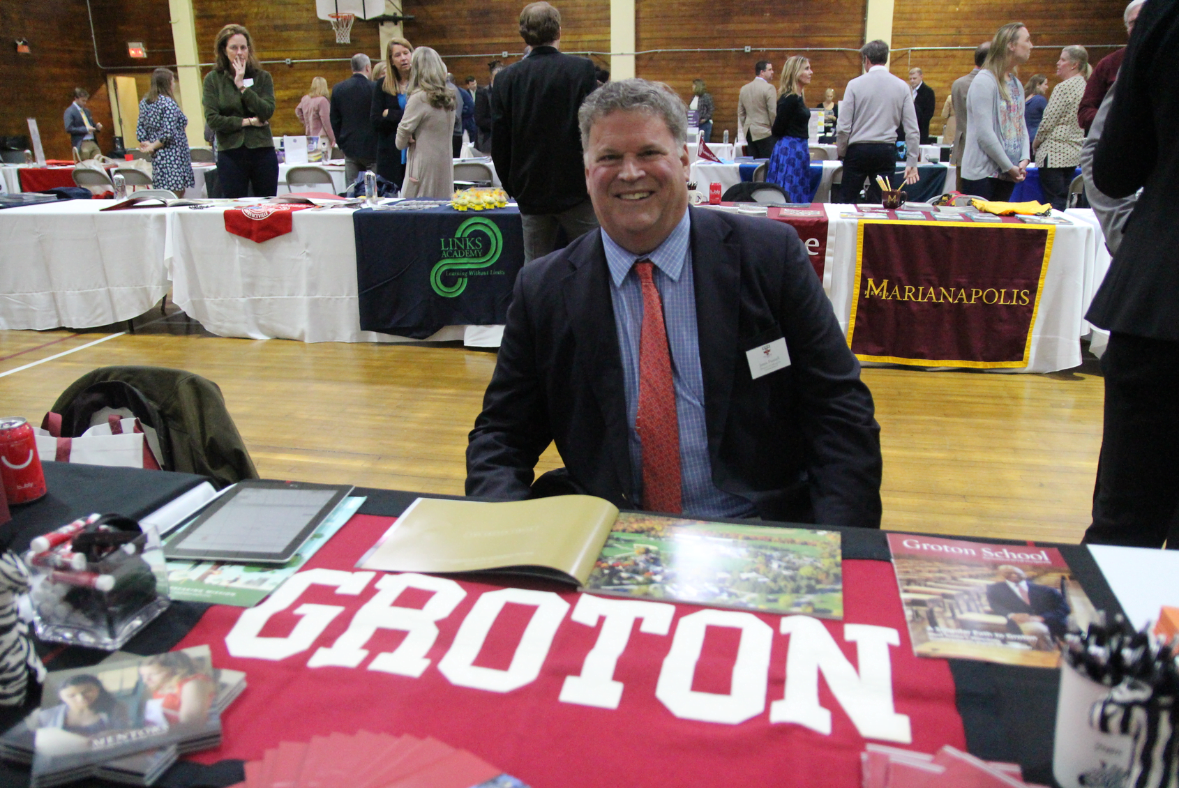 Director of Admission James Funnell from Groton School in Groton, MA. May 14, 2019 Photo: Leslie Yager