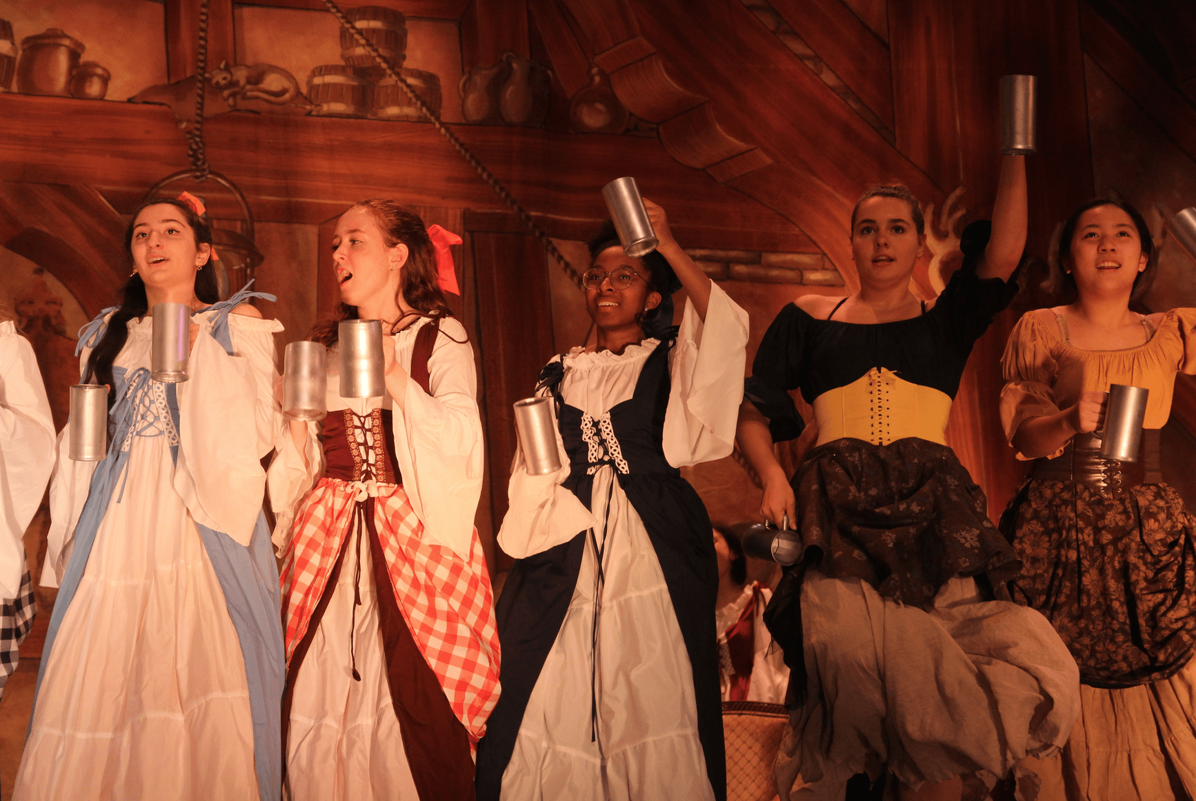 Dress rehearsal of Greenwich High School's production of Beauty & the Beast, May 13, 2019 Photo: Leslie Yager