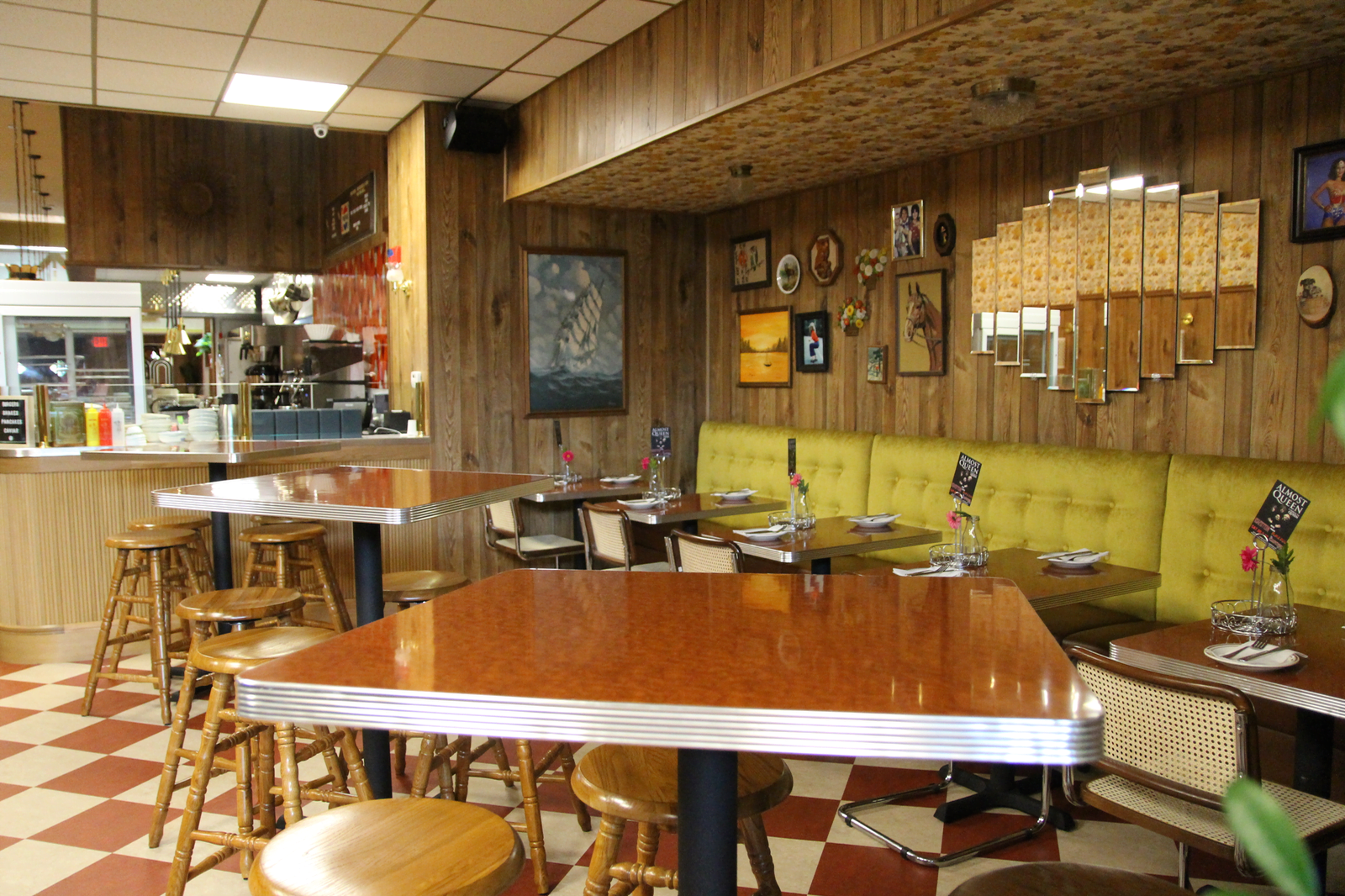 Tables and booths at Eugene's Diner in Port Chester, NY. Photo: Leslie Yager