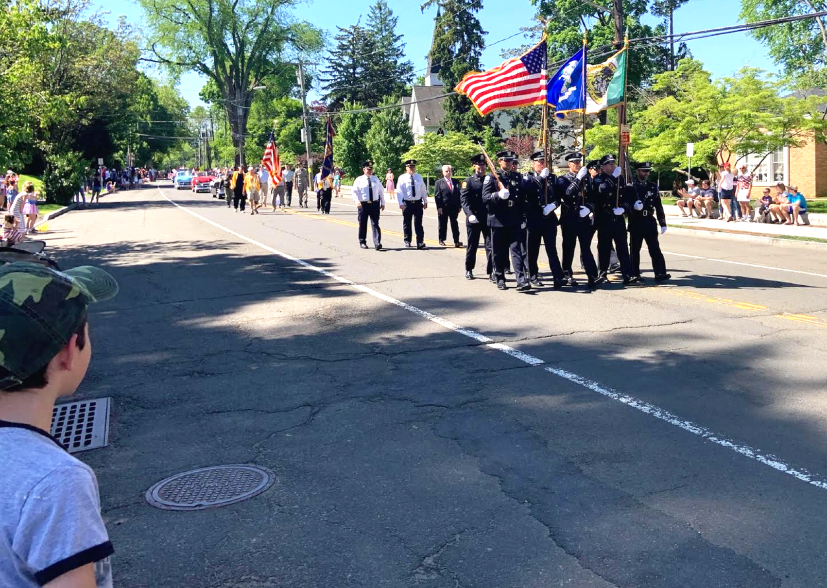 Old Greenwich Memorial Day parade. May 27, 2019 Photo: Jake Bass