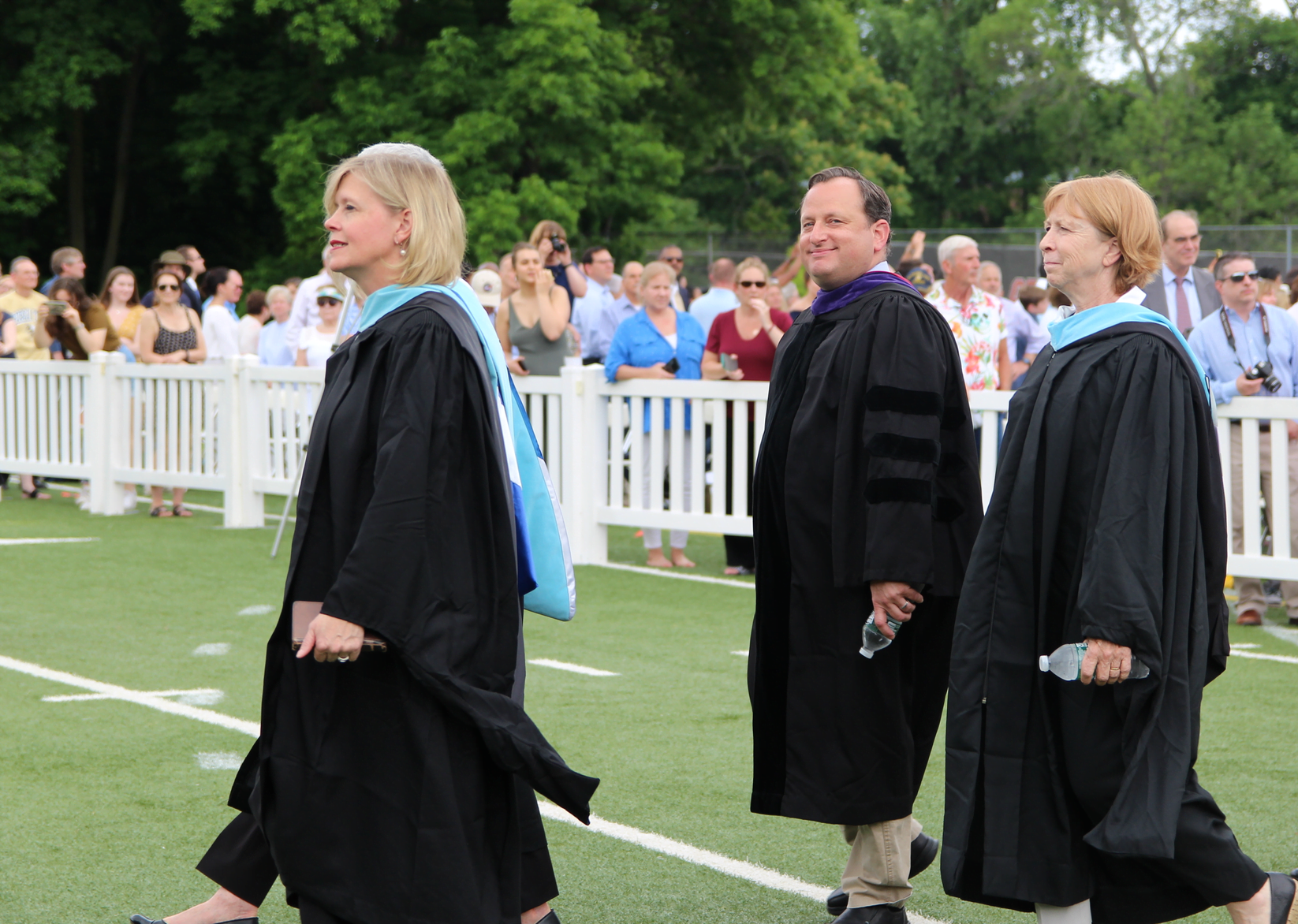 Peter Bernstein and Mary Ford arrive at Cardinal Stadium for graduation. June 17, 2019 Photo: Leslie Yager