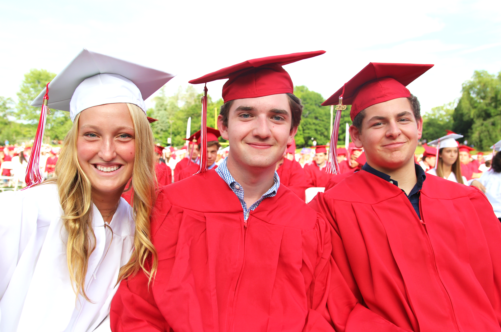 Jake Bass and friends at the GHS class of 2019 graduation. June 17, 2019 Photo: Leslie Yager
