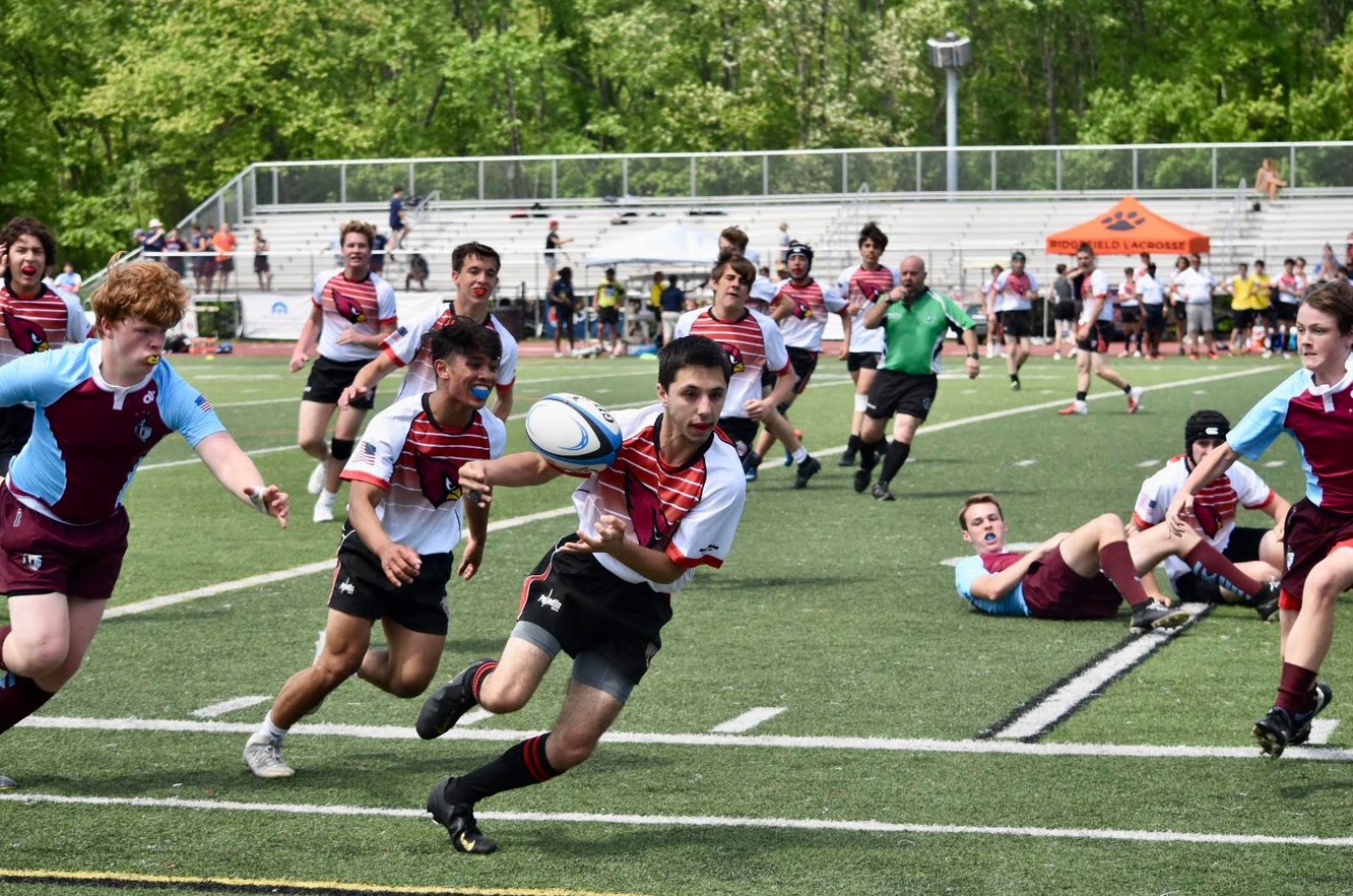 Greenwich High School JV Boys Rugby team capped off their season by defeating Xavier in the state championship to finish with a record of 10-1. Photo Karen Hirsh