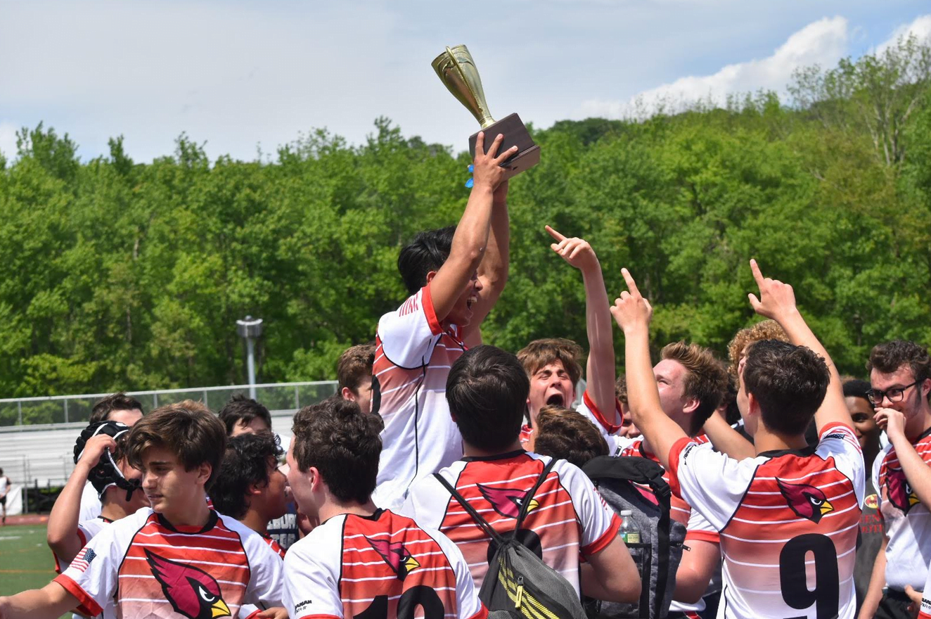 Greenwich High School JV Boys Rugby team capped off their season by defeating Xavier in the state championship to finish with a record of 10-1. Photo Karen Hirsh