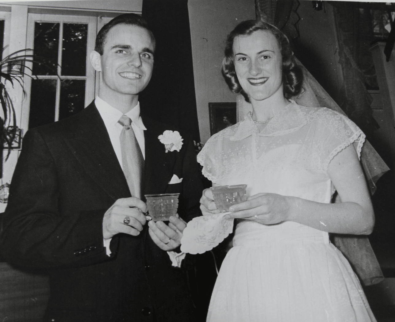 George and Nancy Chmielowiec on their wedding day. 