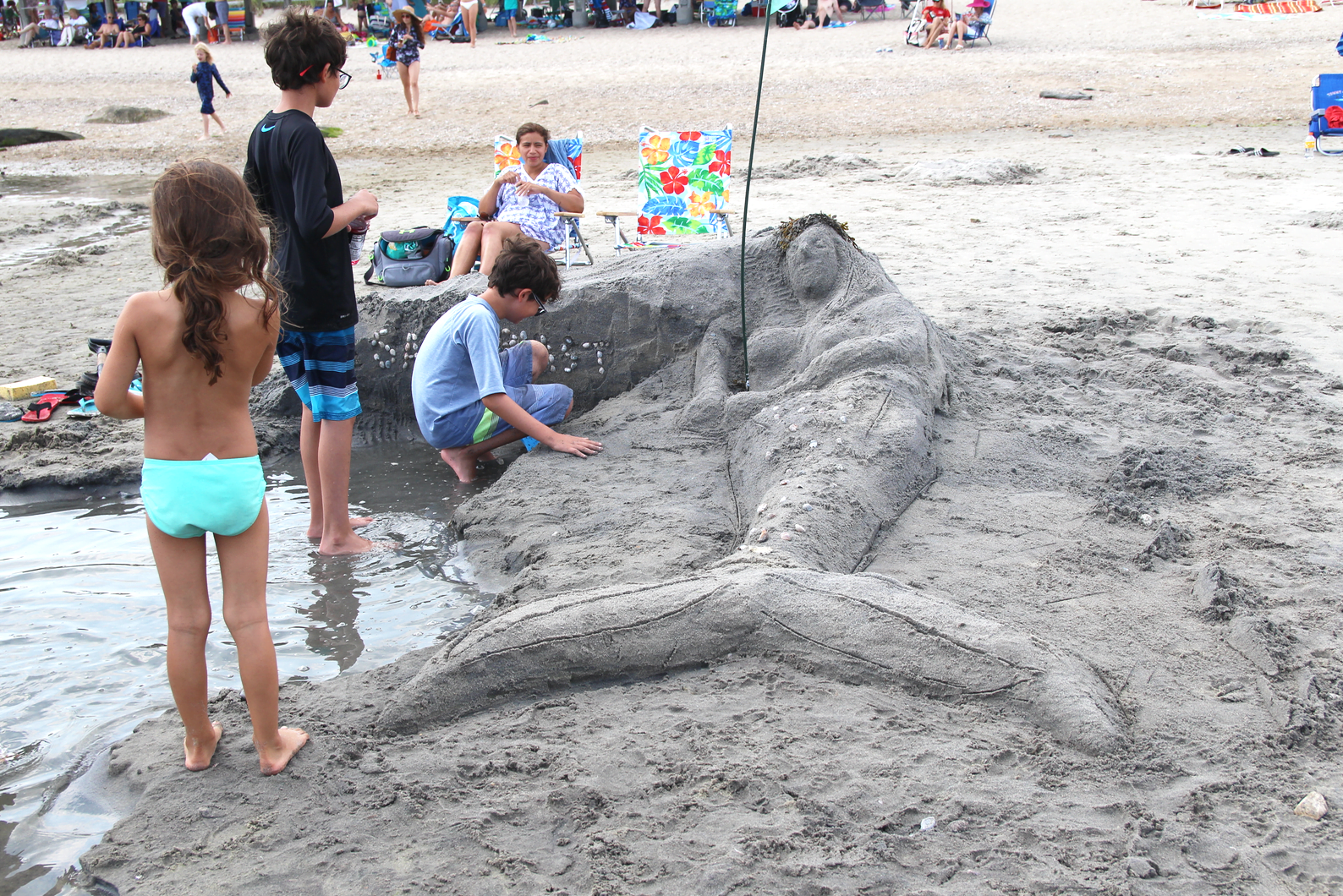Sand Blast at Tod's Point was hosted by the Greenwich Dept of Parks & Rec and the Greenwich Arts Council. July 27, 2019 Photo: Leslie Yager