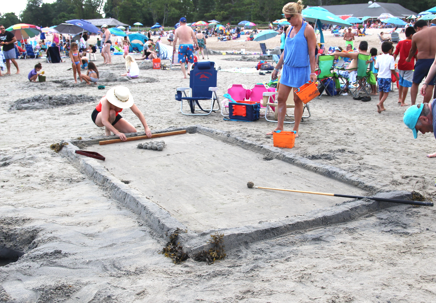 Sand Blast at Tod's Point was hosted by the Greenwich Dept of Parks & Rec and the Greenwich Arts Council. July 27, 2019 Photo: Leslie Yager