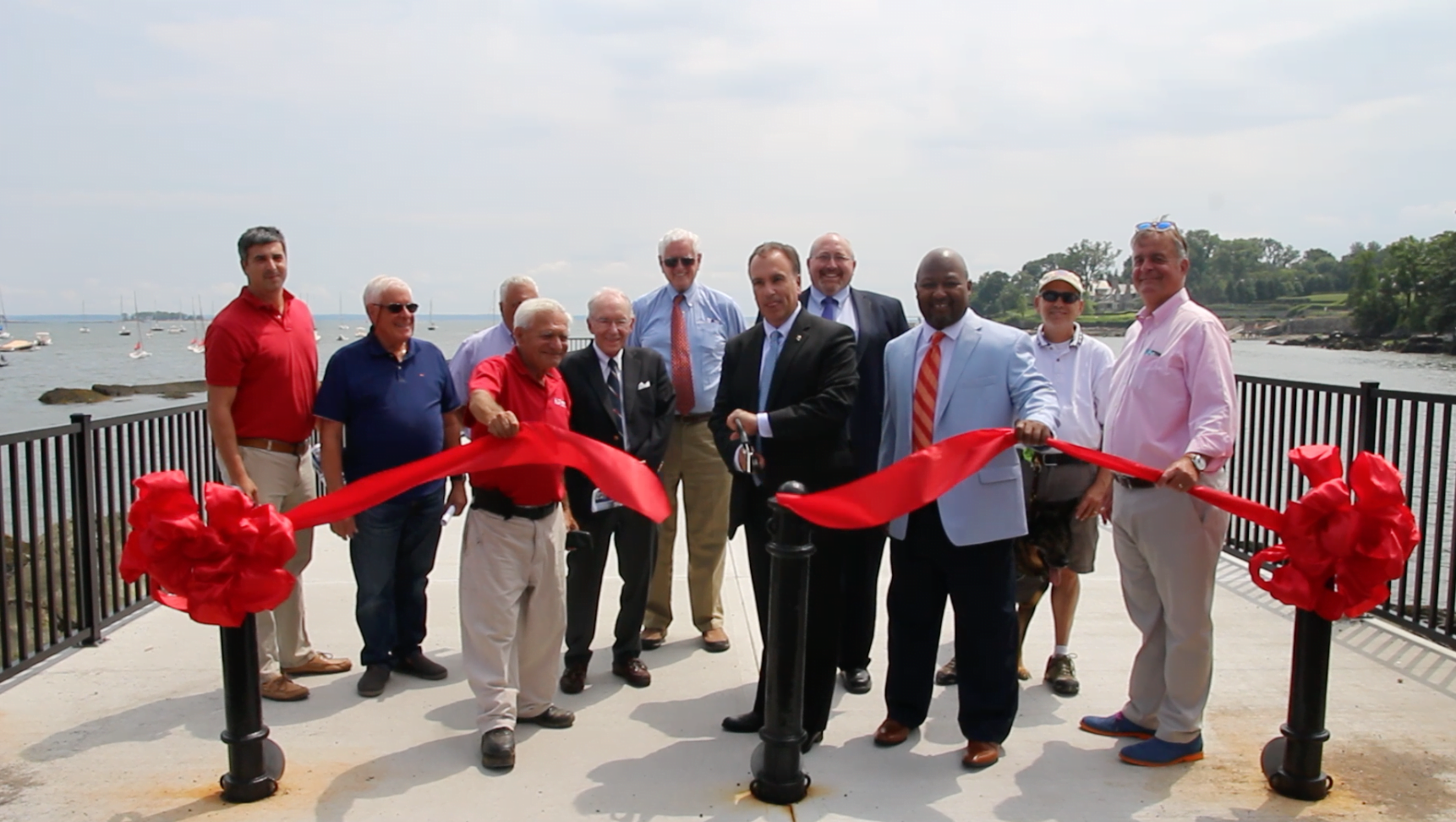 Newly reopened Steamboat Road Pier. July 8, 2019 Photo: Leslie Yager