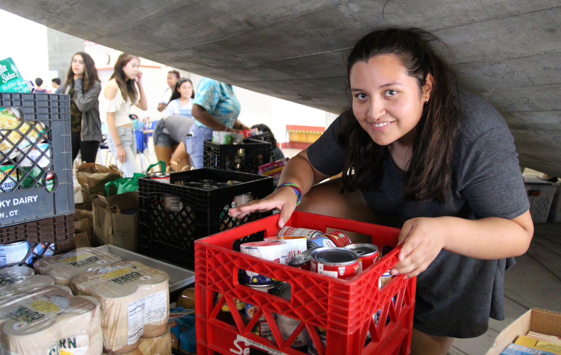 GHS students participated in the ninth annual September 11th National Day of Service and Remembrance by aiding those less fortunate in the Greenwich community. Sept 11, 2019 Photo: Leslie Yager
