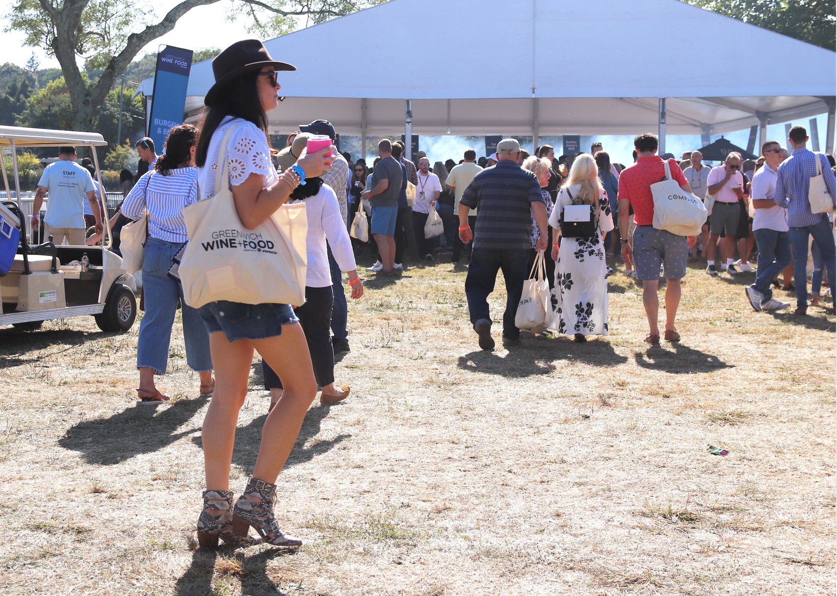 The Wine + Food Festival took place in Roger Sherman Baldwin Park. Sept 21, 2019 Photo: Leslie Yager