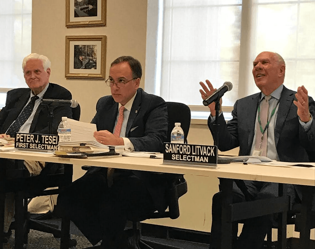 The Board of Selectmen John toner, Peter Tesei and Sandy Litvack. Oct 24, 2019