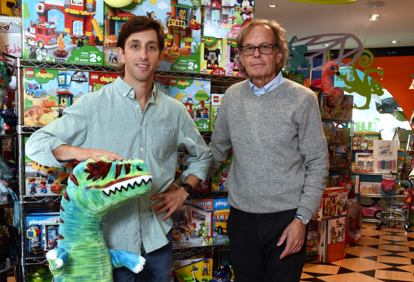  Jared Greenman and Stan Greenman (Funky Monkey Toys and Books Owners) Photo: Bob Capazzo