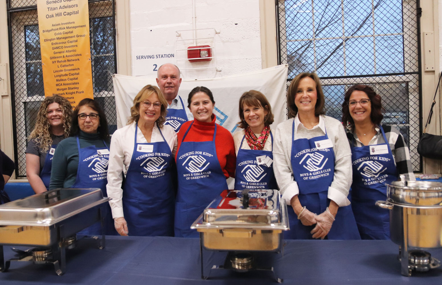 Volunteers at the Boys & Girls Club of Greenwich 17th annual Thanksgiving dinner. Nov 26, 2019 Photo: Leslie Yager