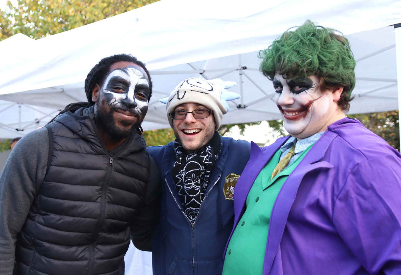 Javaar Rene, Jake Fixel, and Dylan Doherty at the 12th annual Howl & Prowl. Sunday, Nov 3, 2019 Photo: Leslie Yager