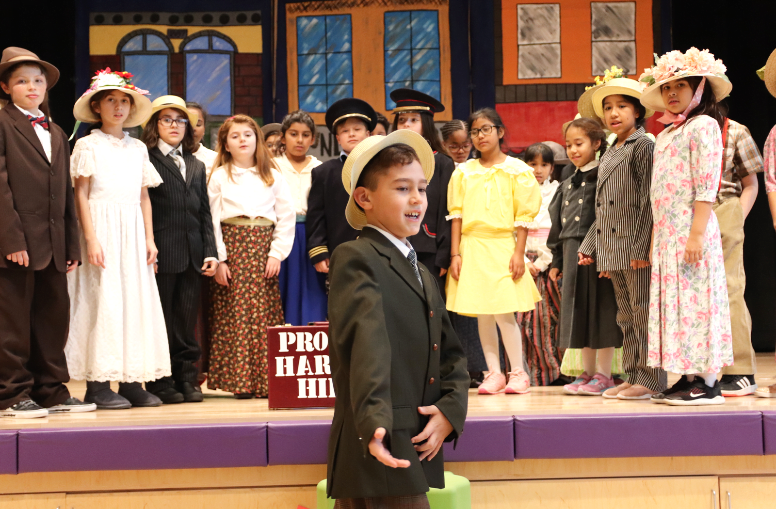 New Lebanon School cast and crew rehearsed The Music Man which they will perform on Nov 26, 2019. Photo: Leslie Yager