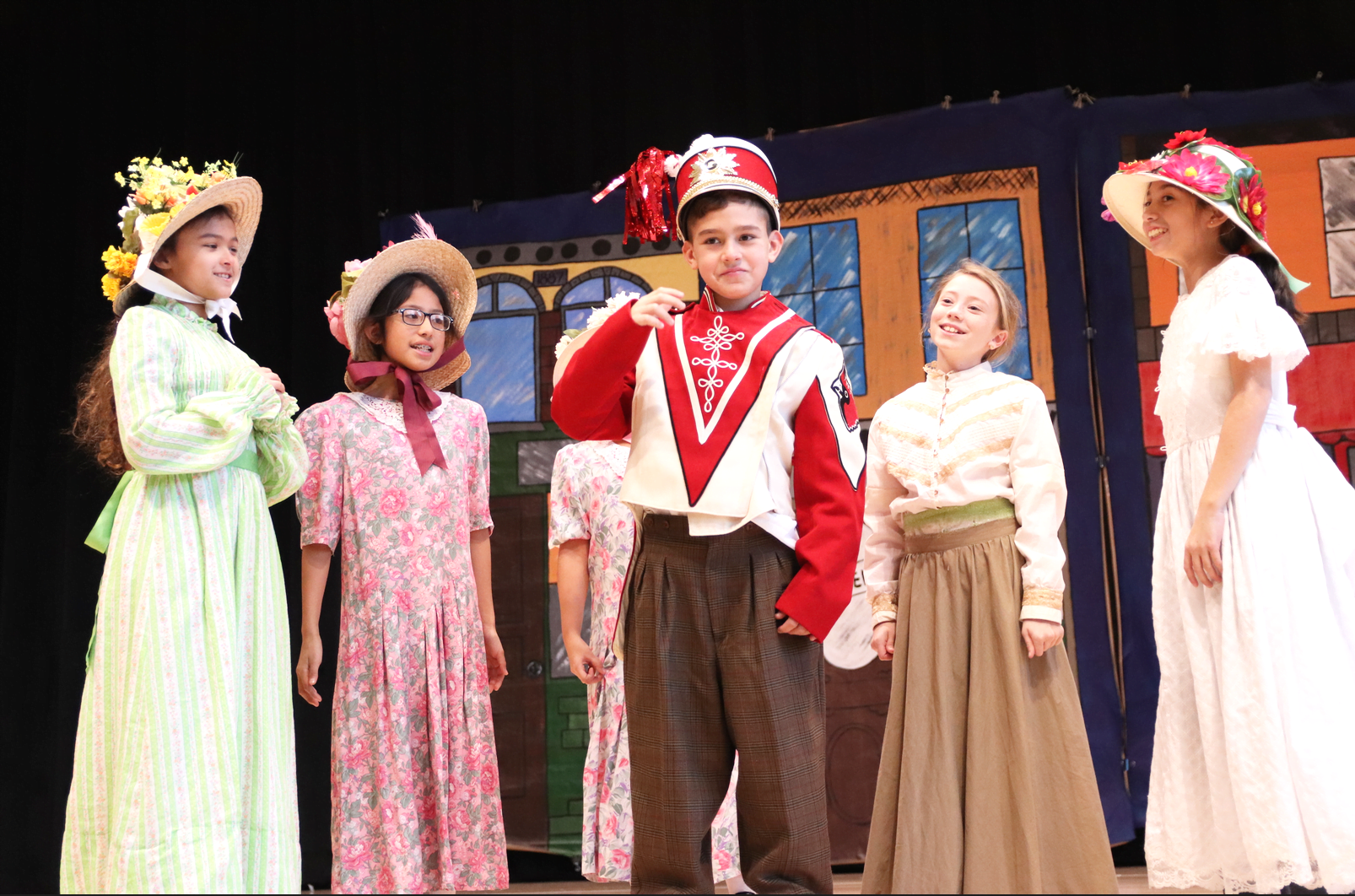 New Lebanon School cast and crew rehearsed The Music Man which they will peform on Nov 26, 2019. Photo: Leslie Yager