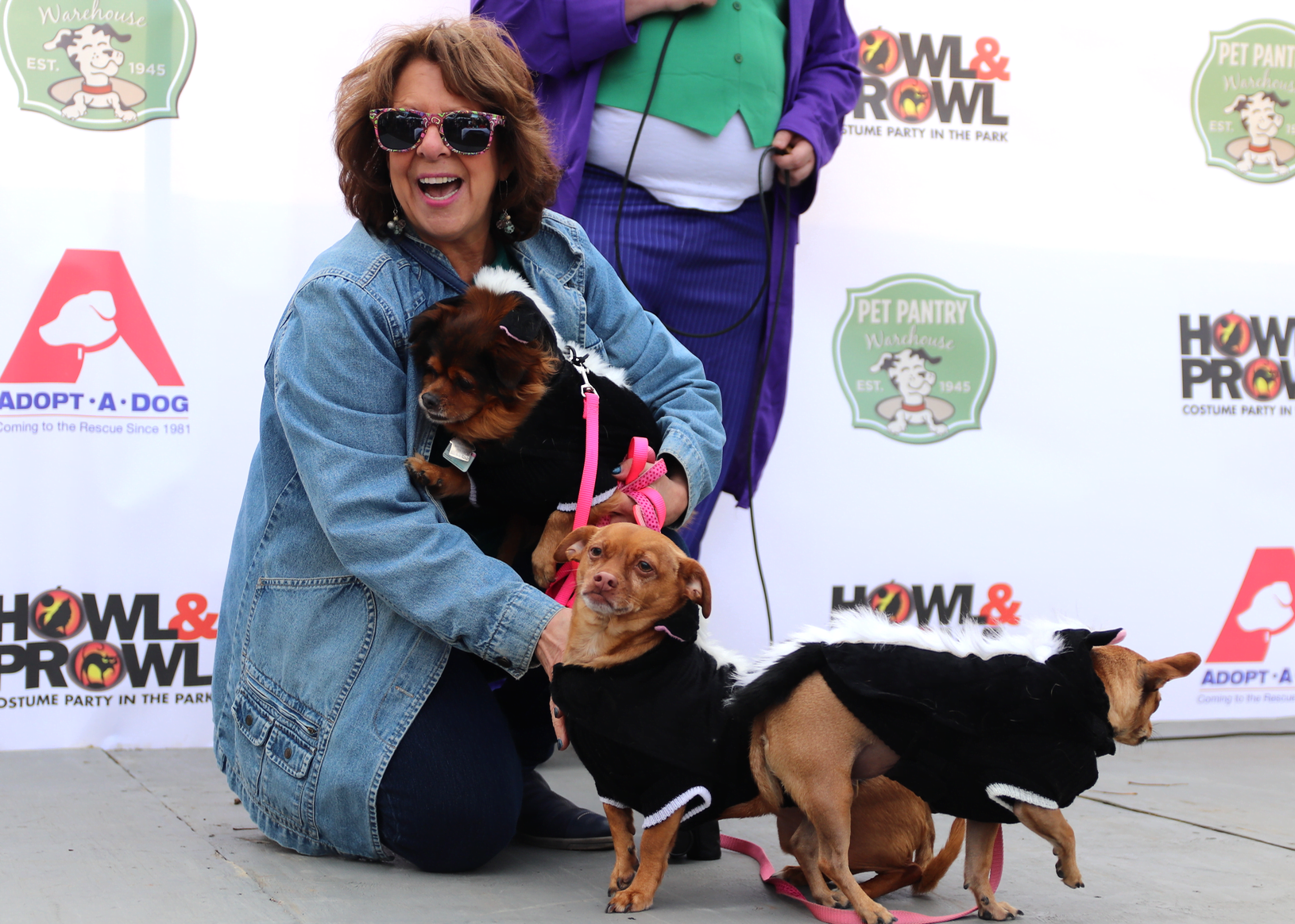 "Three skunks" at the 12th annual Howl & Prowl on Greenwich Avenue. Nov 3, 2019 Photo: Leslie Yager