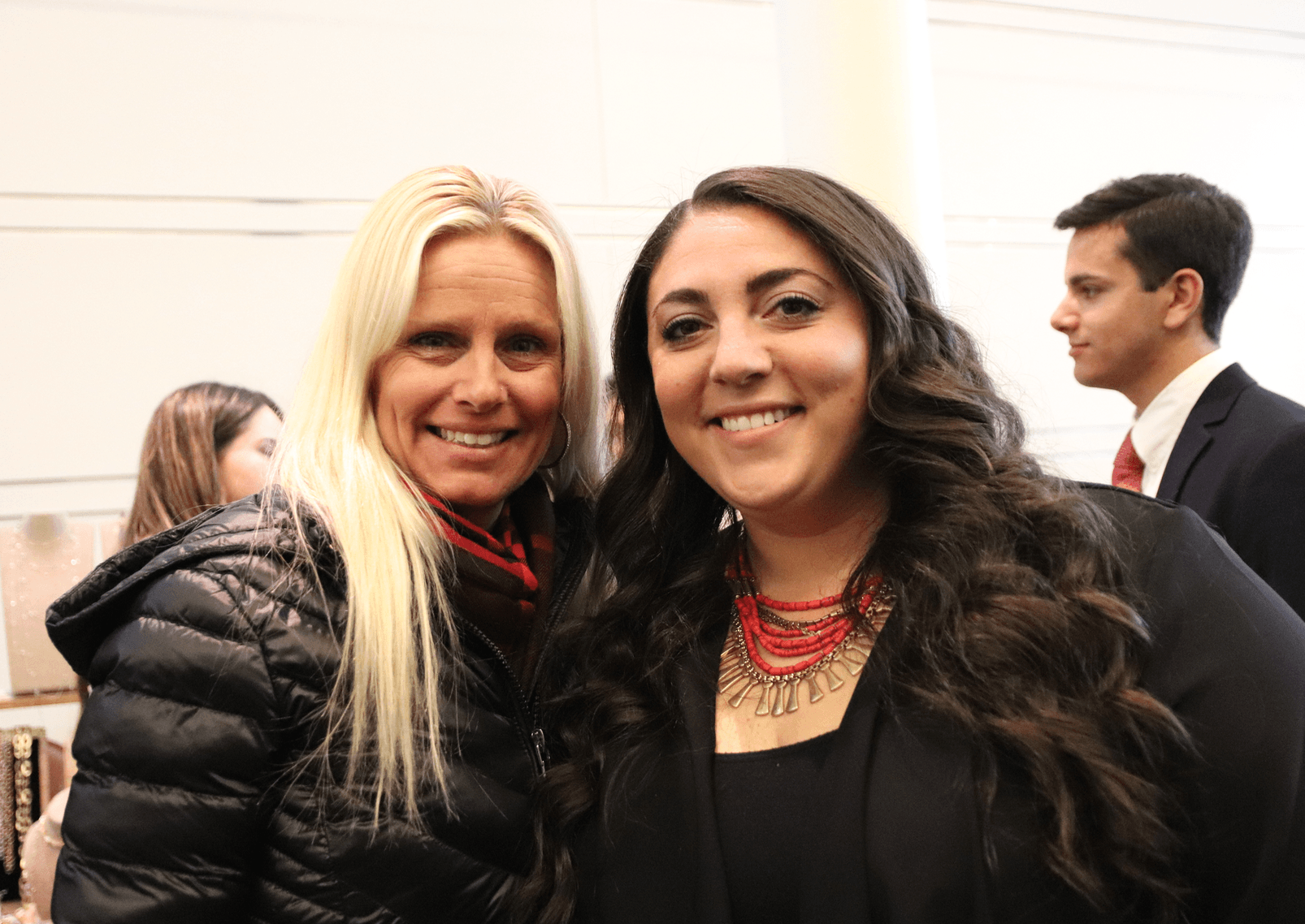 Terry Smith and Erin Montague at the Cheerleaders fashion show fundraiser. Nov 9, 2019 Photo: Leslie Yager