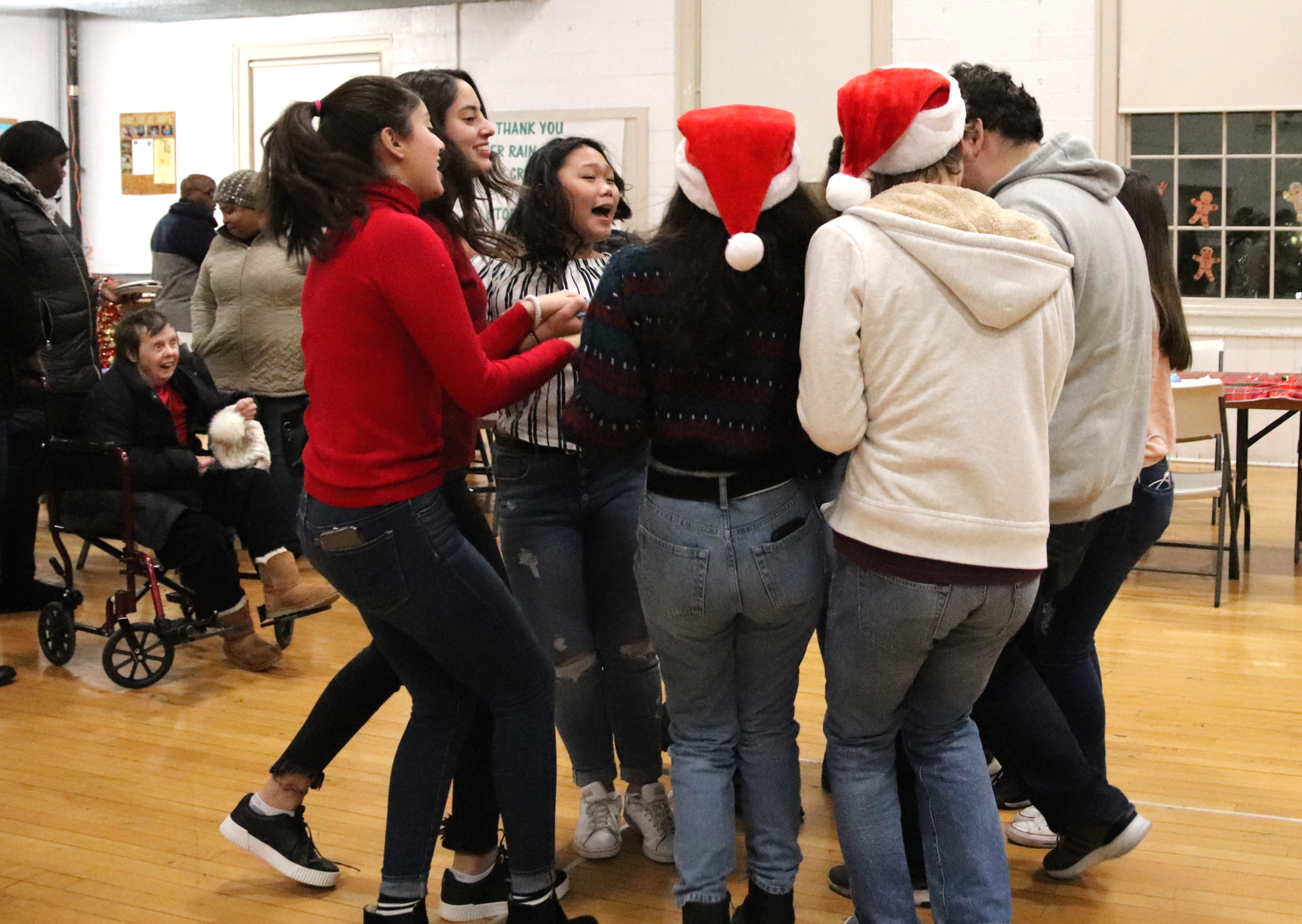 The Boys & Girls Club of Greenwich hosted a holiday dance for Abilis. December 18, 2019 Photo: Leslie Yager