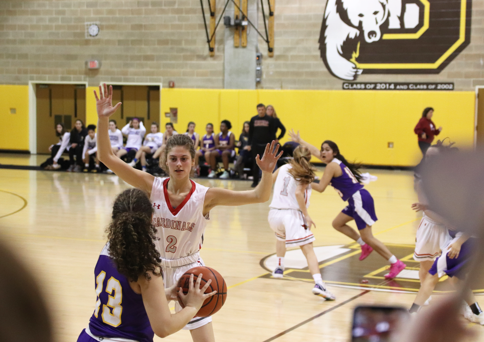The GHS girls basketball team defeated Westhill at Brunswick School Thursday night 41-31. Feb 6, 2020 Photo: Leslie Yager