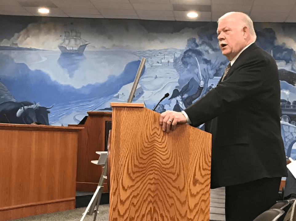 Norman Roth, President and CEO at Greenwich Hospital/ Executive Vice President of Yale New Haven Health System, testified before the Greenwich Planning & Zoning commission at a pre-application meeting on the proposed Smilow Cancer Center. Feb 25, 2020
