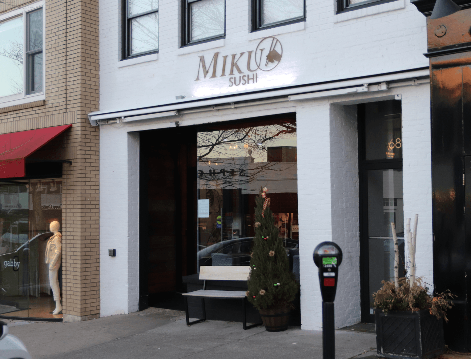 Miku Sushi announced the restaurant is switching to a takeout and delivery service as of March 13, 2020. Photo: Leslie Yager