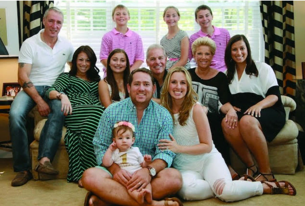Lunden with husband Jeff Konigsberg and their family.
