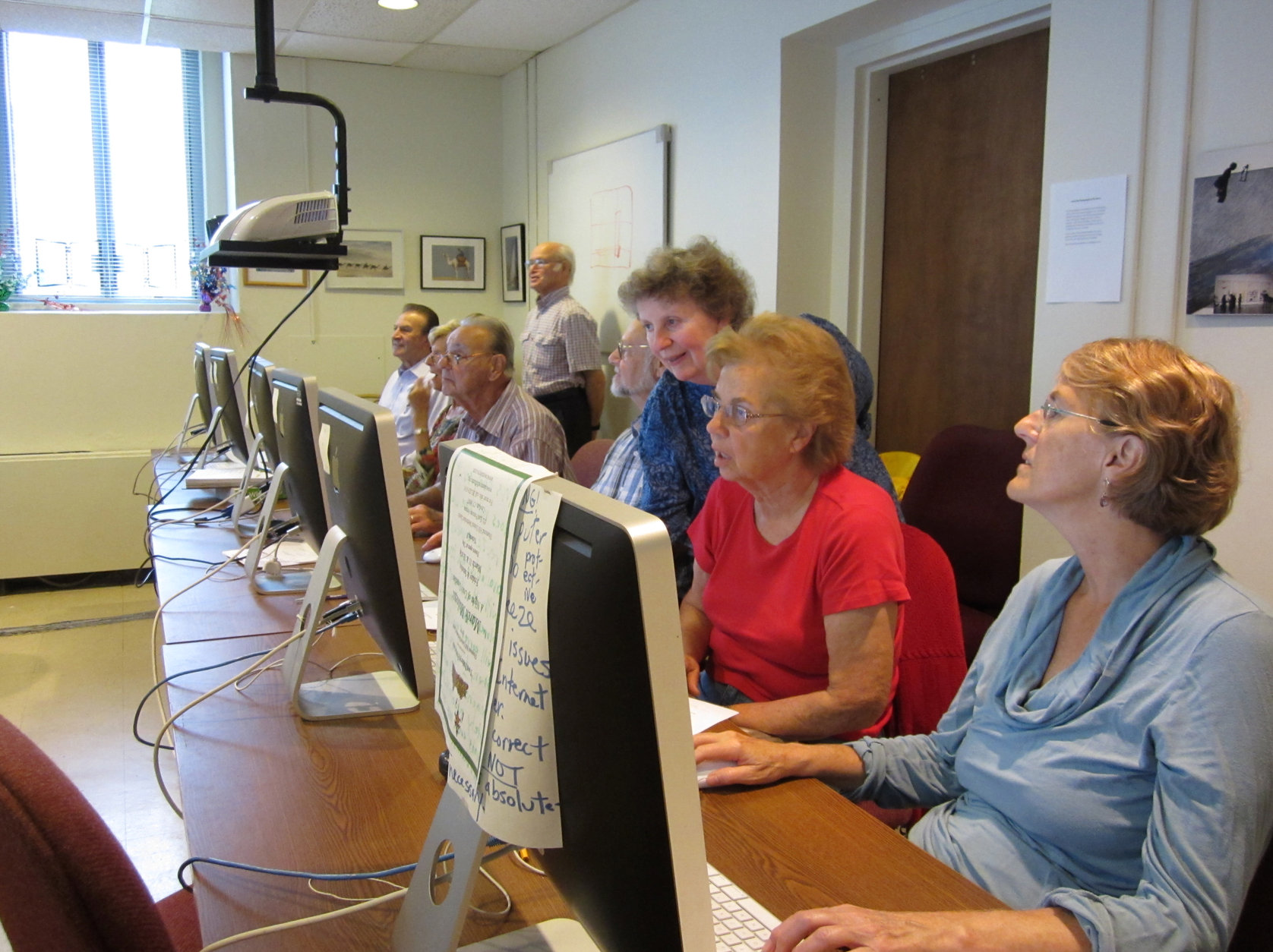 A computer class at the Senior Center at 299 Greenwich Ave. File Photo