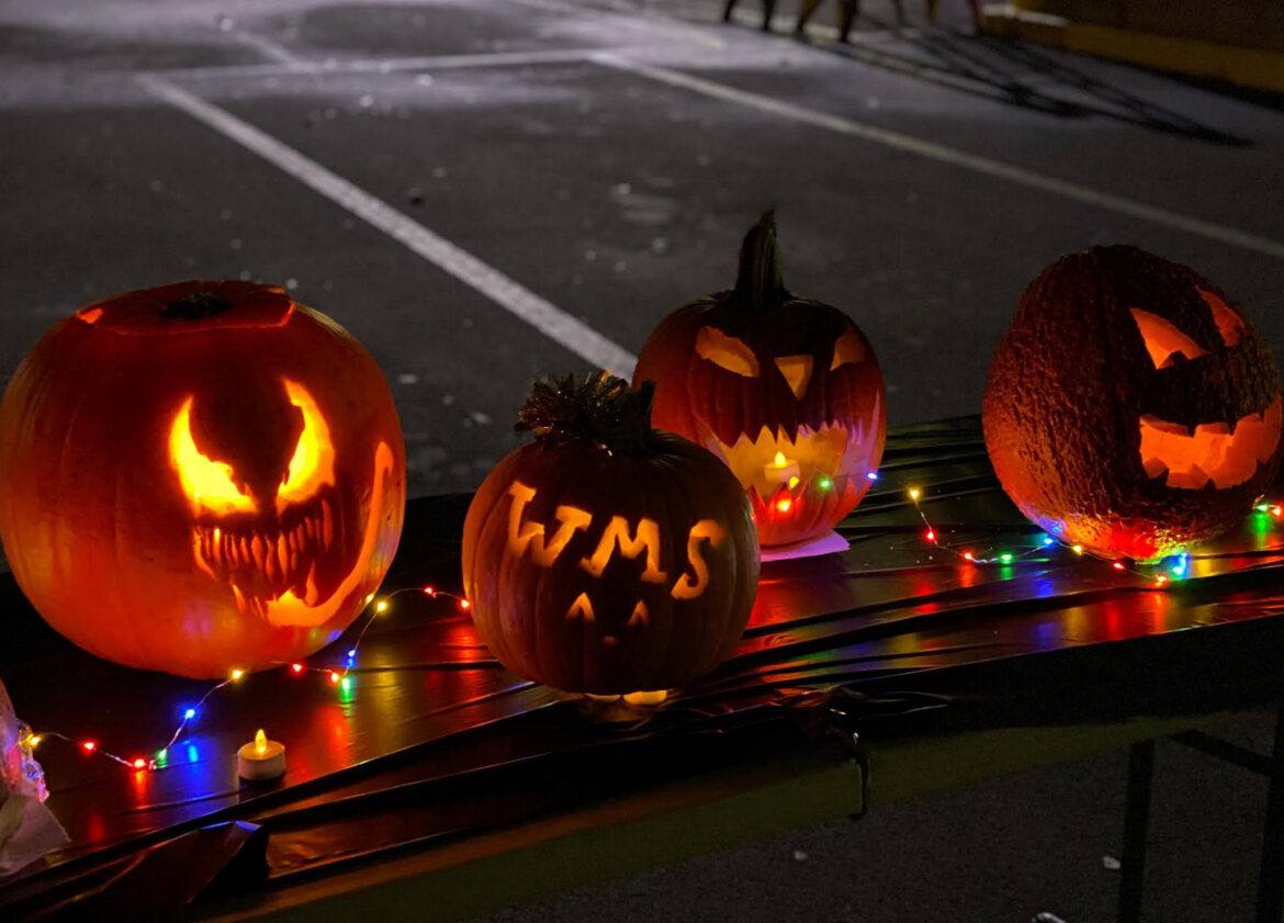 WMS Halloween Eve Pumpkin Display Lights Up the Night Greenwich Free Press